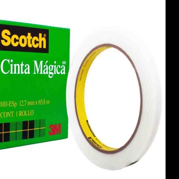 CINTA MAGICA 12X65M19X65.8M SCOTCH 810 3M E.12C72